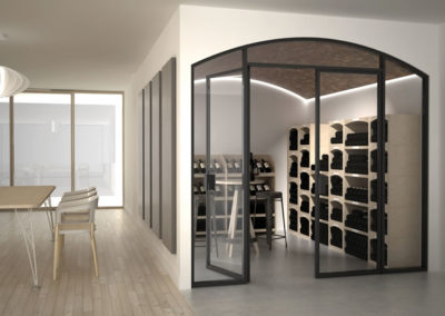 aménagement cave à vin design et moderne
