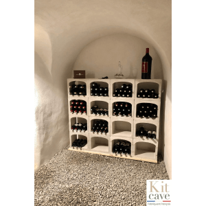 casier à vin en pierre reconstituée pour agencer une cave