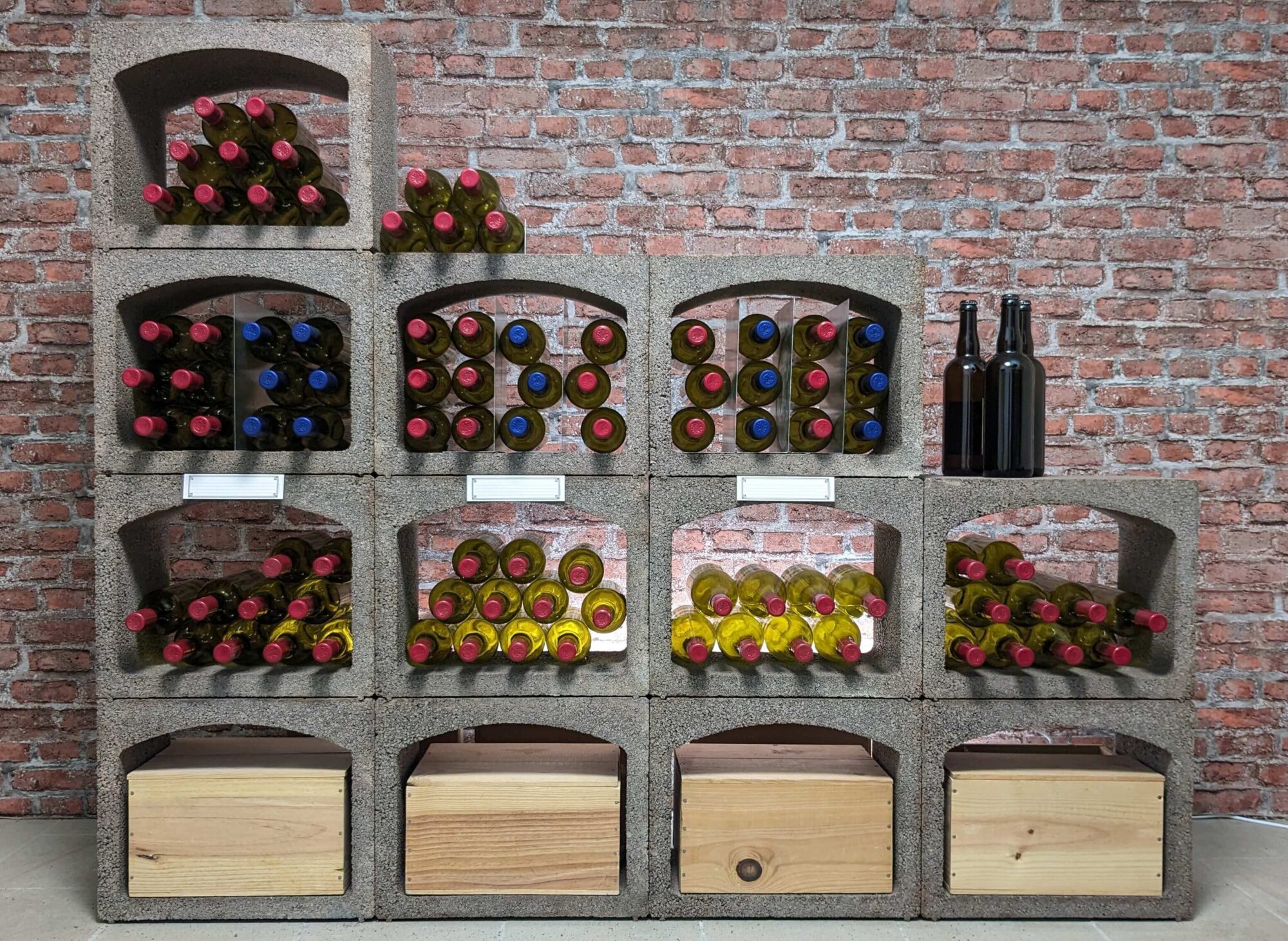 Promo casier à bouteilles de vin. Rangement pour cave à vin