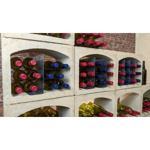 Casier à vin modulable pour bien ranger les bouteilles.