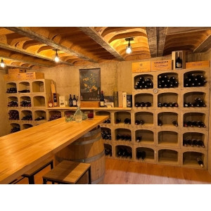 Aménagement intérieur avec casier à bouteille en pierre. Kit pour 12 bouteilles, stockage de vin KitCave