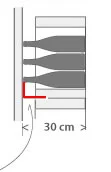 fixation range bouteille