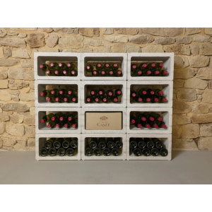 Rangement bouteille de vin Kitcave — casier 6 bouteilles en pierre naturelle