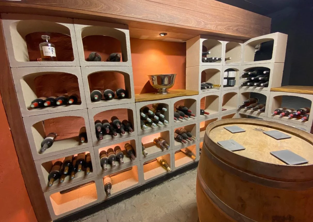 Range bouteille Kitcave en pierre naturelle — étagère pour cave à vin